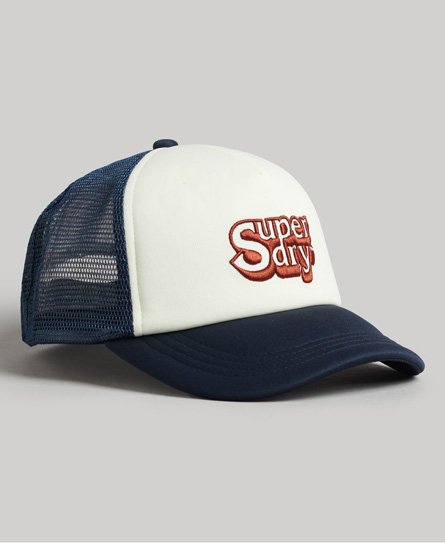 Superdry Women’s Women’s Classic Vintage Trucker Cap, White - Size: One Size