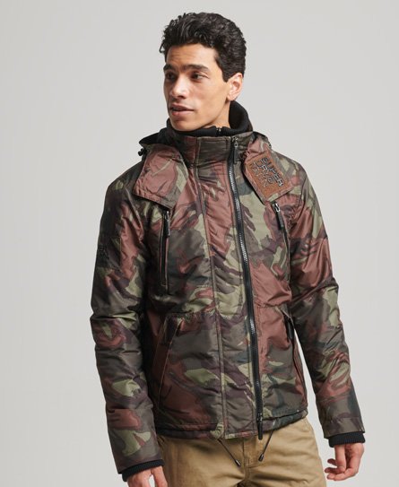 Superdry Men’s Mountain SD Windcheater Jacket Khaki / Army Camo - Size: S