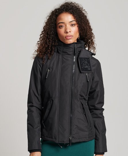 Superdry Women’s Mountain SD-Windcheater Jacket Black - Size: 10