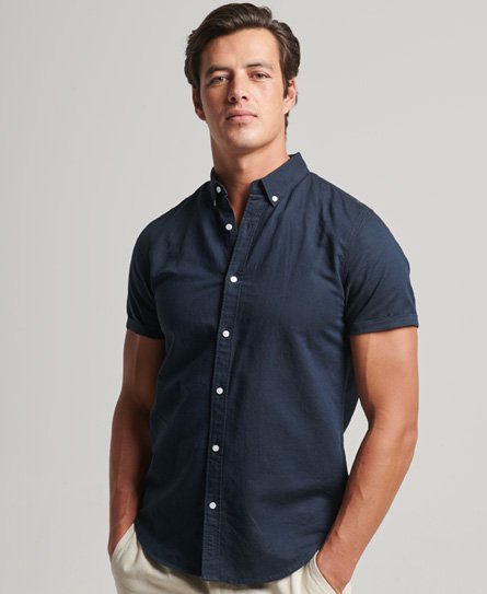 Organic Cotton Linen Short Sleeve Shirt