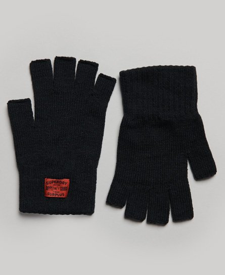 Superdry Women’s Workwear Knitted Gloves Black - Size: M/L