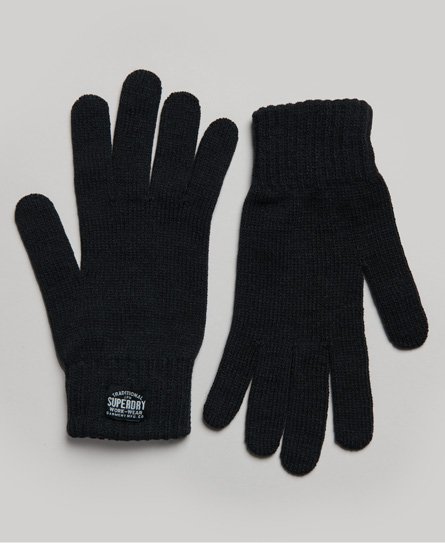 Superdry Women’s Classic Knitted Gloves Black / New Jet Black - Size: S/M