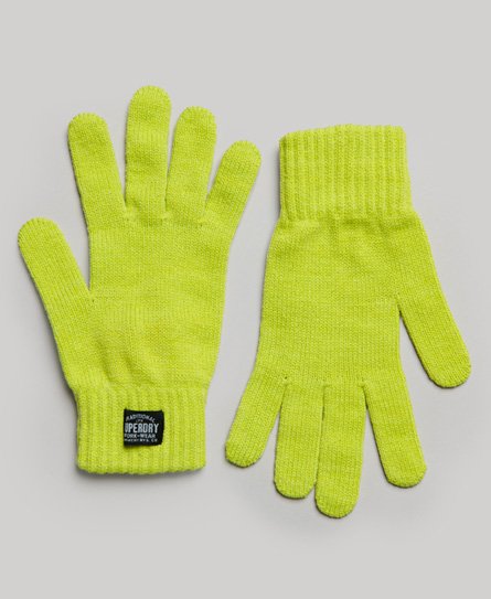 Superdry Women’s Classic Knitted Gloves Green / Evening Primrose Green - Size: S/M