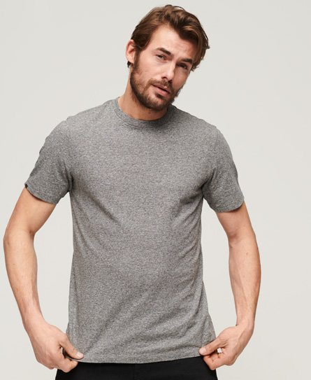 Superdry Men’s Slub T-Shirt Grey / Graphite Grey Grit - Size: Xxl