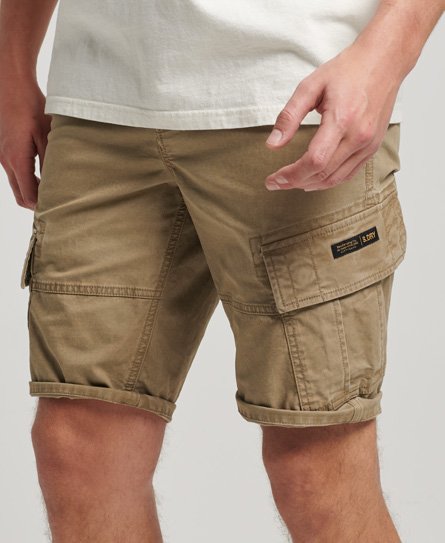 Superdry Men’s Organic Cotton Core Cargo Shorts Beige / Dress Beige - Size: 29
