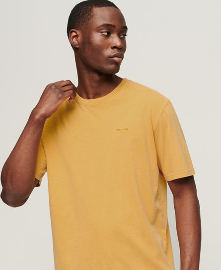 Superdry Men’s Vintage Washed T-Shirt Gold / Nugget Gold - Size: XL