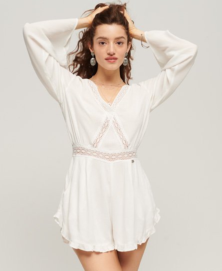 Flare Sleeve Cut Out Playsuit