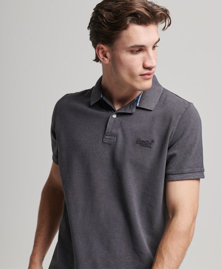 Organic Cotton Vintage Washed Pique Polo