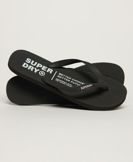 Superdry Men’s Studios Flip Flops Black - Size: XL