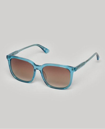Superdry Women’s Brand Print SDR Sorcha Sunglasses, Blue
