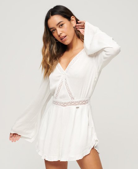 Flare Sleeve Cut Out Playsuit