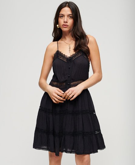 Superdry Women’s Alana Cami Dress Black - Size: 16