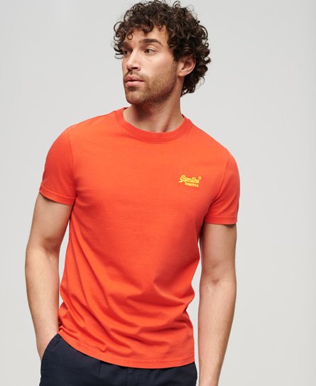 Leichtes T-Shirt in Neonfarben aus der Orange Label Kollektion