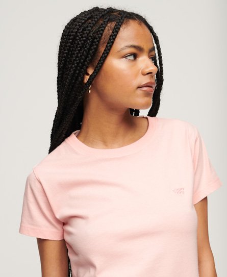 Superdry Women’s Essential Logo 90s T-Shirt Pink / Strawberry Cream Pink - Size: 8