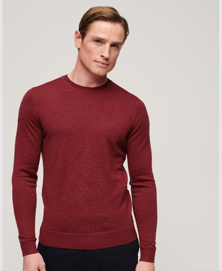 Sweter z okrągłym dekoltem z wełny merino