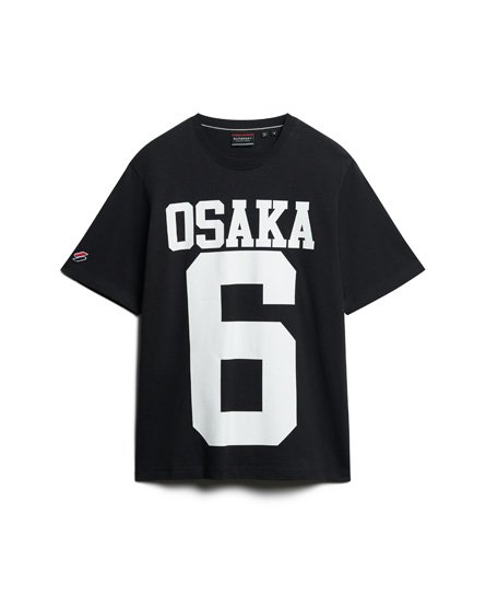 Men's Osaka Logo Loose T-Shirt in Black | Superdry US