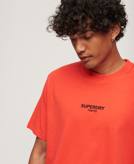 Men's Limited Edition Vintage 03 Rework Classic T-Shirt in Red | Superdry US