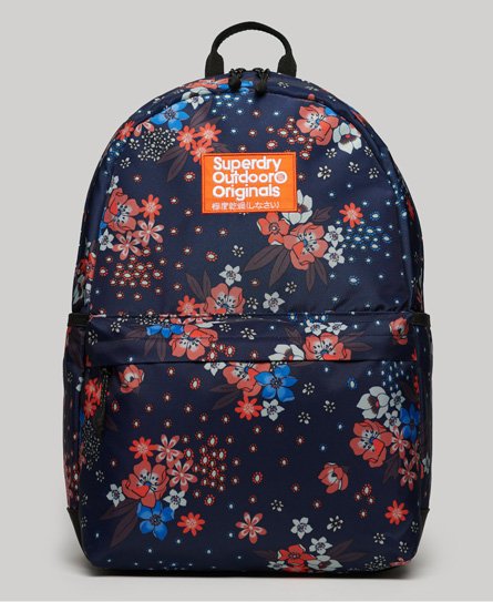 Superdry Women’s Women’s Printed Montana Rucksack, Navy Blue - Size: One Size