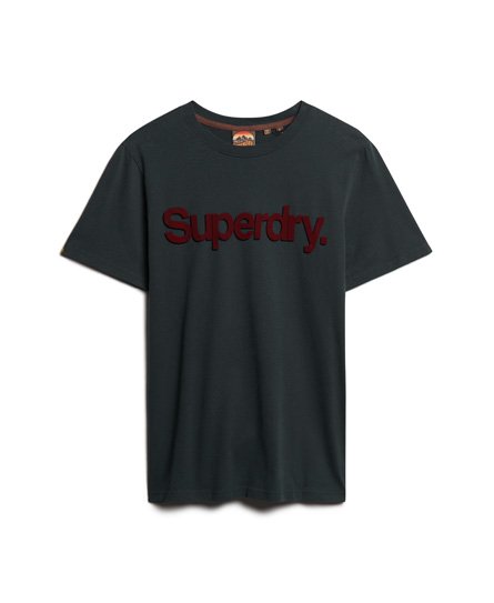 Men\'s Core Superdry US | in T-Shirt Eclipse Logo Classic Navy