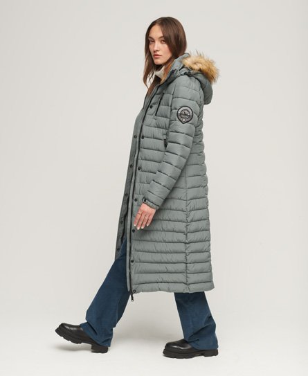 Fuji Hooded Longline Puffer Coat