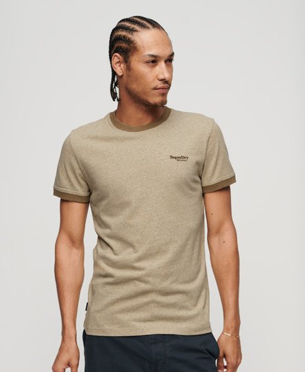 Essential T-skjorte med logo og striper