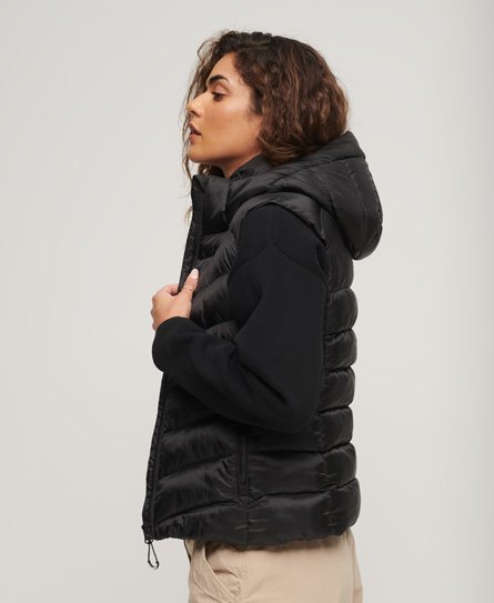 Superdry Hooded Fuji Padded Gilet - Women's Womens Jackets