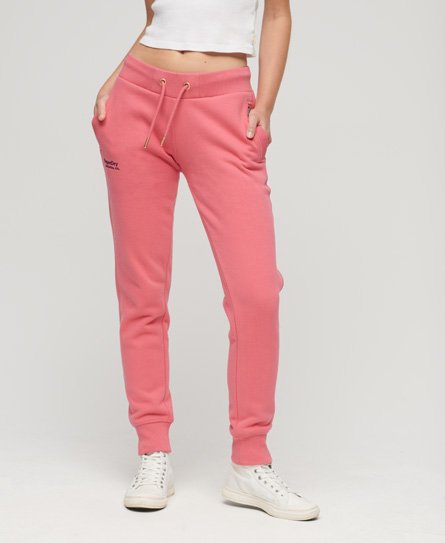 Superdry Women’s Essential Logo Joggers Pink / Camping Pink - Size: 12