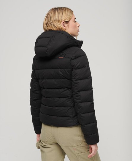 Superdry Hooded Microfibre Padded Jacket - Women's Womens Jackets