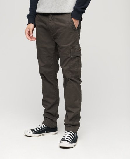 Superdry Men’s Classic Core Cargo Pants, Black, Size: 9/8