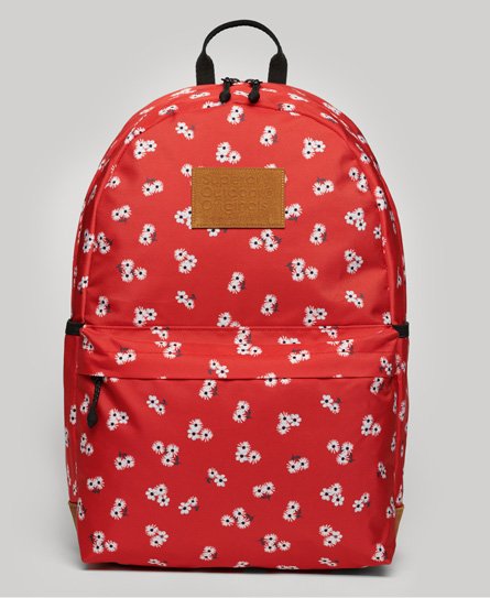 Superdry Women’s Printed Montana Rucksack Red / Red Petal - Size: 1SIZE