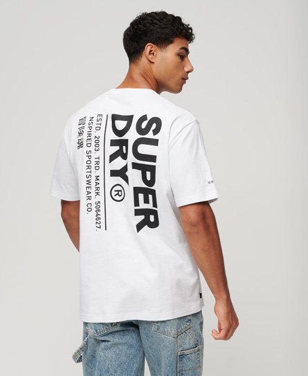Locker geschnittenes Utility Sport T-Shirt mit Logo