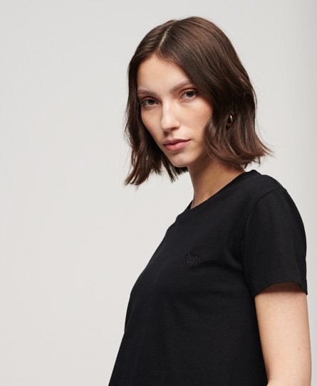 Superdry Women’s Essential Logo 90s T-Shirt Black - Size: 8