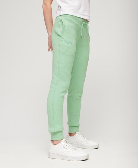 Superdry Women’s Essential Logo Joggers Green / Minted Green Marl - Size: 10