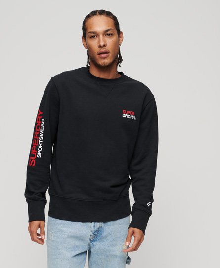Lässiges Sportswear Sweatshirt mit Rundhalsausschnitt und Logoprint