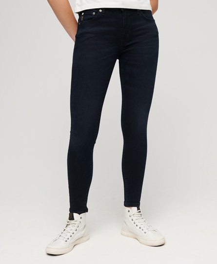 Vintage skinny jeans van biologisch katoen met middelhoge taille