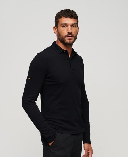 Studios Long Sleeve Jersey Polo Shirt