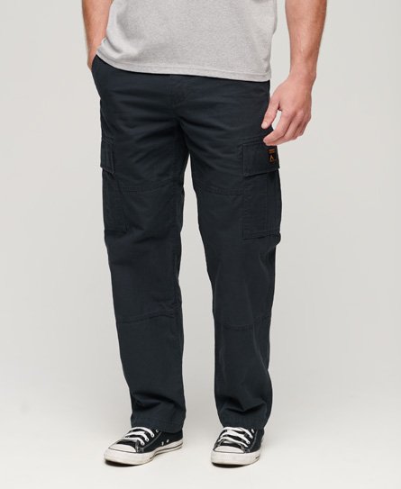 Superdry Men’s Organic Cotton Baggy Cargo Pants Navy / Eclipse Navy - Size: 30/32