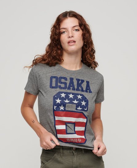 Osaka 6 Flag 90-talls T-skjorte