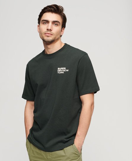 Men's Luxury Sport Loose T-Shirt Green / Academy Dark Green