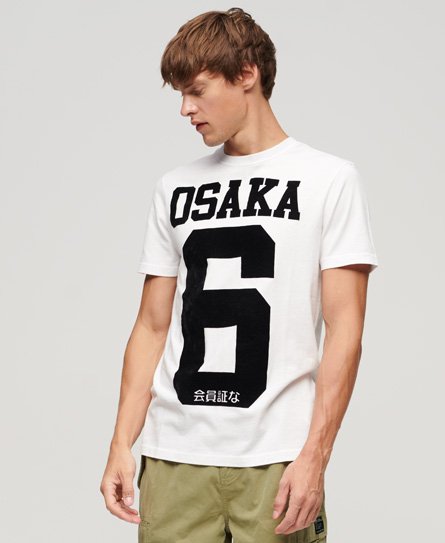 Superdry Men’s Osaka 6 Mono Standard T-Shirt White / Optic - Size: XL