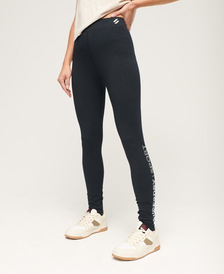 Superdry Women’s Core Sports High Waisted Leggings Navy / Eclipse Navy - Size: 8