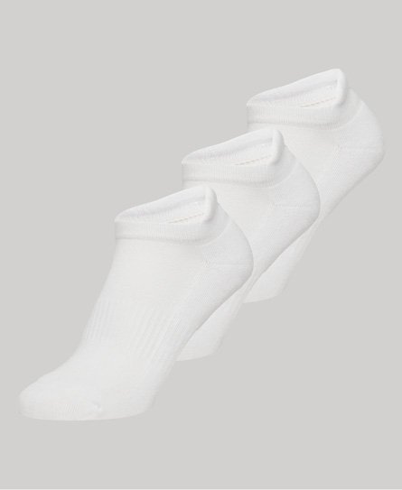 Superdry Women’s Trainer Sock 3 Pack White - Size: XS/S