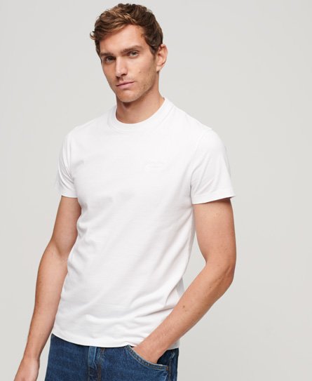 Superdry Men’s Organic Cotton Essential Logo T-Shirt White / Optic/optic - Size: Xxxl