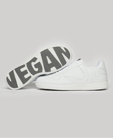 Superdry Mens Vegan Chunky Basket Trainers, White, Size: 8