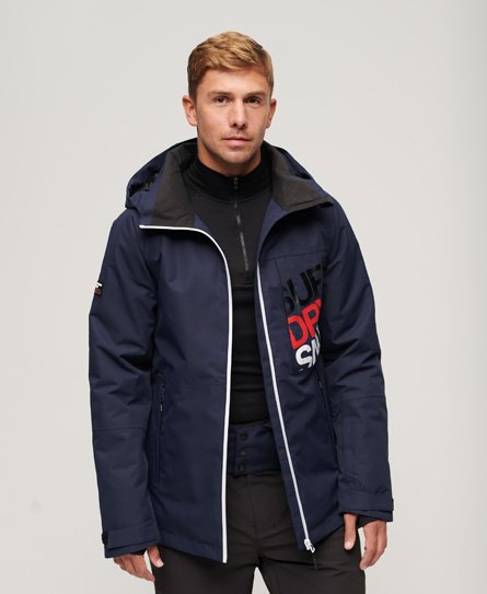 Superdry Men’s Sport Ski Freestyle Core Jacket Navy / Rich Navy - Size: L