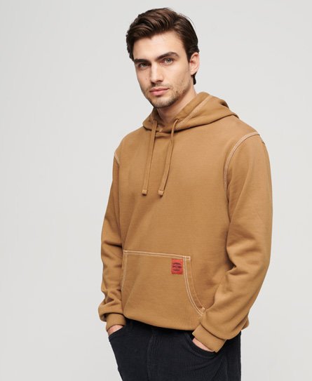 Relaxed hoodie met contrasterende stiksels
