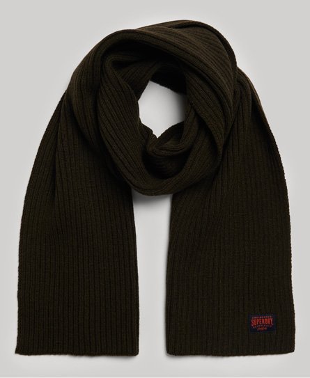 Superdry Women’s Workwear Knit Scarf Green / Surplus Goods Olive - Size: 1SIZE