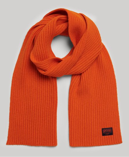 Superdry Women’s Workwear Knit Scarf Orange / Jaffa Orange - Size: 1SIZE