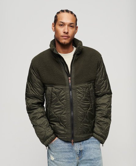 Sherpa Quilted Hybrid Jacket