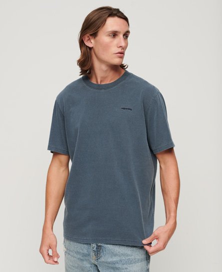 Superdry Men’s Vintage Washed T-Shirt Navy / Eclipse Navy - Size: Xxl